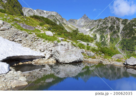 槍ヶ岳 天狗池 槍ヶ岳 天狗池 20062035