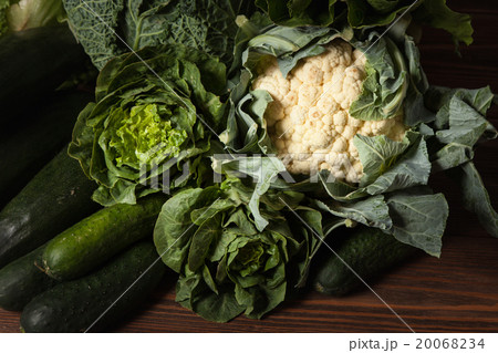 Assortment of green vegetables 20068234