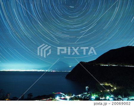 西伊豆井田から星と富士山 20069002