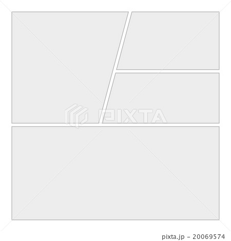 Comics blank layout template background. Vector 20069574