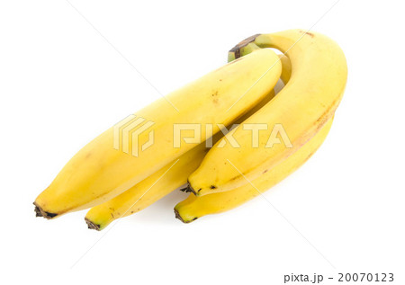 Four bananas isolated on white background 20070123
