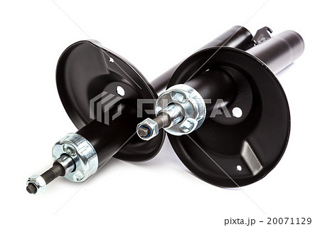 Car shock absorber on white background. 20071129