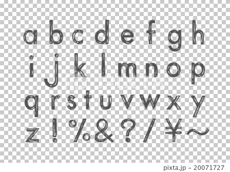 Hand-drawn wind _ alphabet _ lowercase letters 20071727