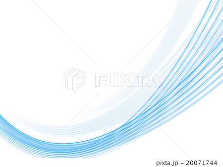 シンプルな曲線のイラスト素材