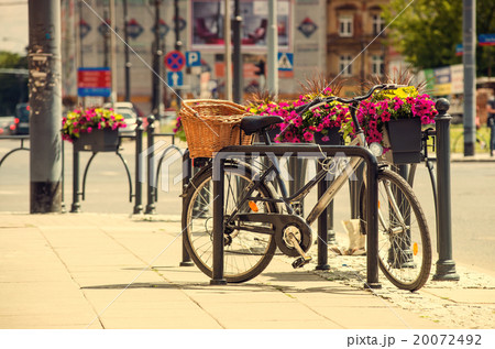 Urban Bicycle parked in the street 20072492