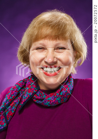 Old age woman laughing  20072572