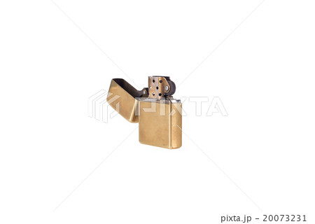 classic brass metal lighter isolated on white classic brass metal lighter isolated on white 20073231