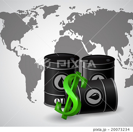 black oil barrel and the sign of dollar  20073234