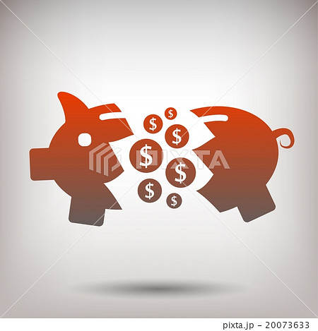 Pictograph of moneybox 20073633