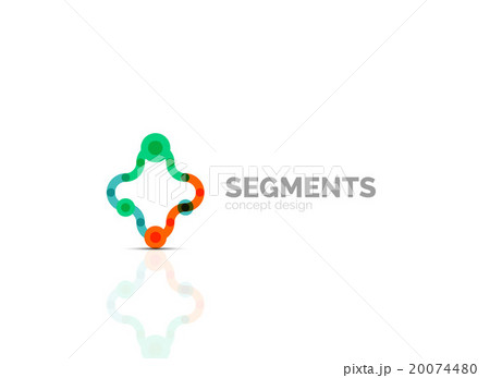 Vector outline minimal abstract geometric logo 20074480