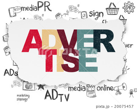 Marketing concept: Advertise on Torn Paper Marketing concept: Advertise on Torn Paper 20075457