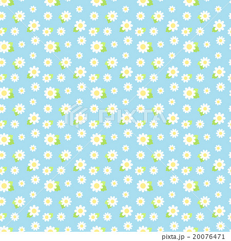 Simple Cute White Small Flower Pattern Seamless Stock Illustration