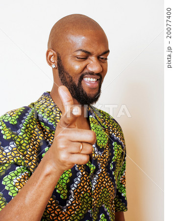 portrait of young handsome african man wearing portrait of young handsome african man wearing 20077400