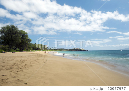 カアナパリビーチ マウイ島 ハワイ 1の写真素材