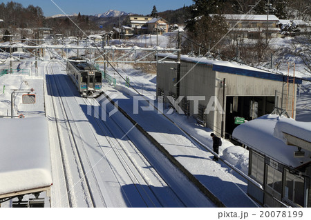 大糸線簗場駅 冬の朝 大糸線簗場駅 冬の朝 20078199