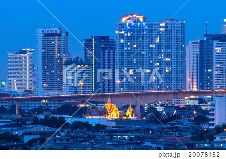 Bangkok cityscape twilight view 20078432