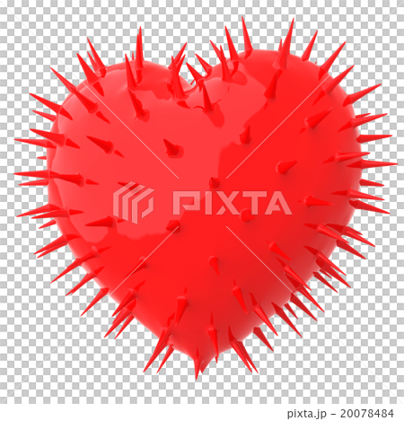 ハート_トゲトゲ 20078484