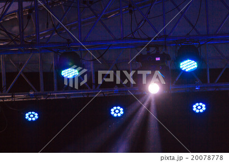 multiple spotlights stage center