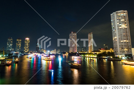Night view last day of year celebration in Bangkok Night view last day of year celebration in Bangkok 20079762