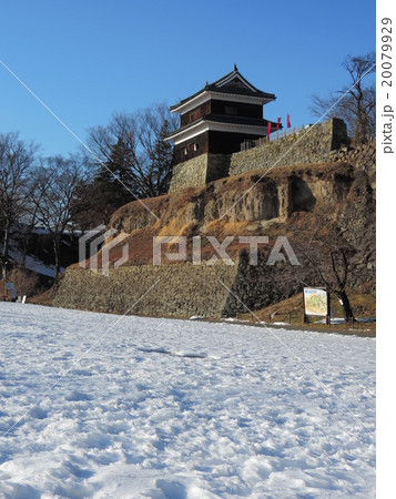 真田丸元城　冬の信州上田城(真田城) 20079929