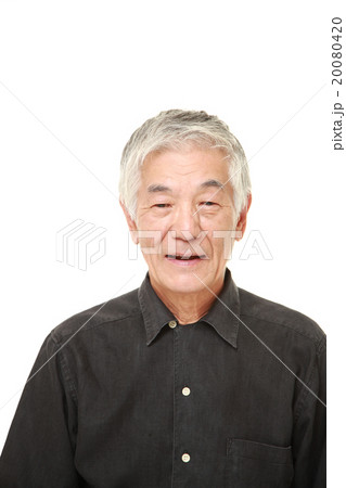 にっこりする高齢者 20080420