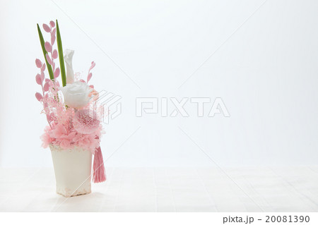 カード素材 花 仏花 白 ピンク カード素材 花 仏花 白 ピンク 20081390
