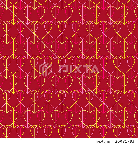 Seamless pattern. Hearts and lines. Geometric. Seamless pattern. Hearts and lines. Geometric. 20081793
