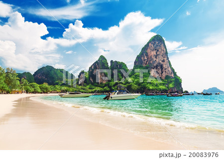 Railay beach in Krabi Thailand. Asia 20083976