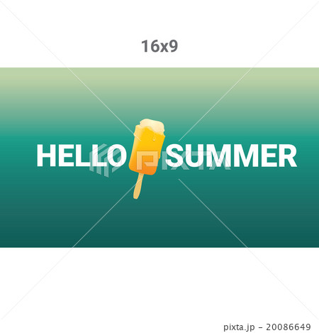 Hello summer vector creative concept background. Hello summer vector creative concept background. 20086649