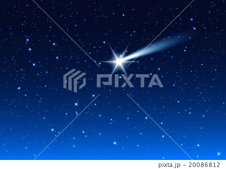 Night sky. Star drops in night sky make wish 20086812