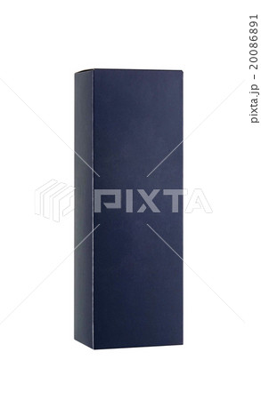 Blue box on white background Blue box on white background 20086891