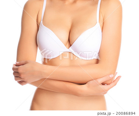 Young woman in white bra 20086894