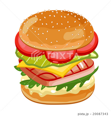 Fish Burger isolated Fish Burger isolated 20087343
