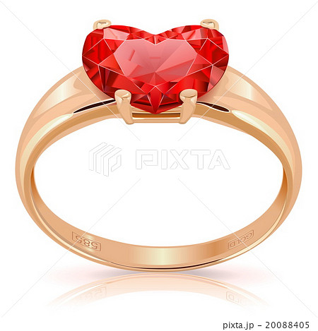 Vector Golden Ring with Ruby Vector Golden Ring with Ruby 20088405