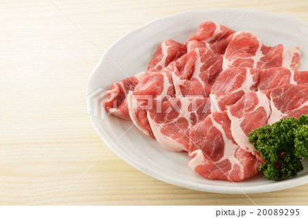 豚 肩ロース 薄切りの写真素材 0295