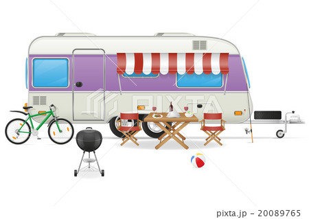 trailer camp caravan vector illustration trailer camp caravan vector illustration 20089765