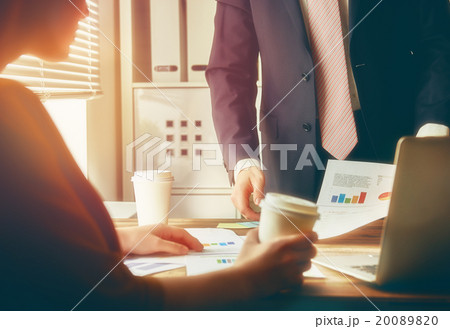 man and woman working 20089820