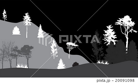Image of Nature. Tree Silhouette. Eco banner 20091098