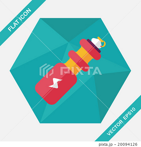 sports water bottle flat icon with long shadow,eps10 sports water bottle flat icon with long shadow,eps10 20094126