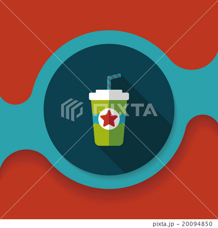 soda drink flat icon with long shadow,eps10 soda drink flat icon with long shadow,eps10 20094850