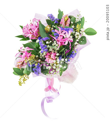 Bouquet of nerine, hyacinth, statice Bouquet of nerine, hyacinth, statice 20095103