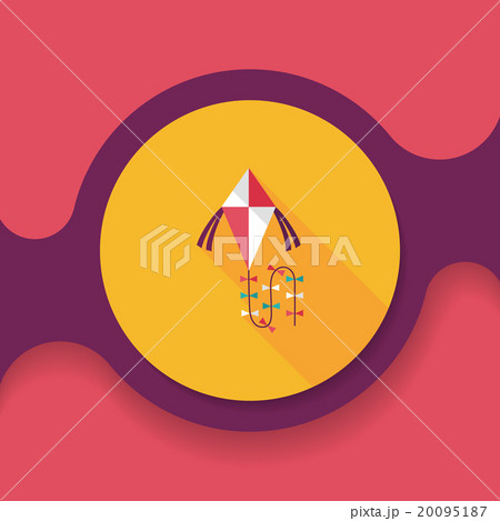 kite flat icon with long shadow,eps10 kite flat icon with long shadow,eps10 20095187