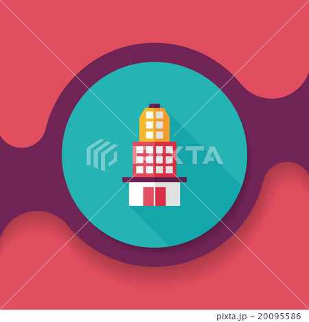 Building flat icon with long shadow,eps10 Building flat icon with long shadow,eps10 20095586