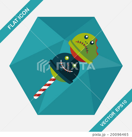 halloween candy flat icon with long shadow,eps10のイラスト素材 [20096465] - PIXTA