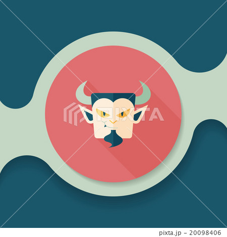 Vampire flat icon with long shadow, eps10 Vampire flat icon with long shadow, eps10 20098406