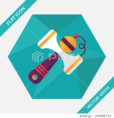 Kendama flat icon with long shadow,eps10 20098733