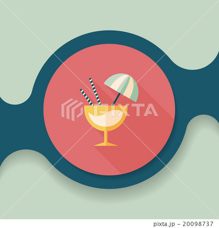 cocktail flat icon with long shadow,eps10 cocktail flat icon with long shadow,eps10 20098737