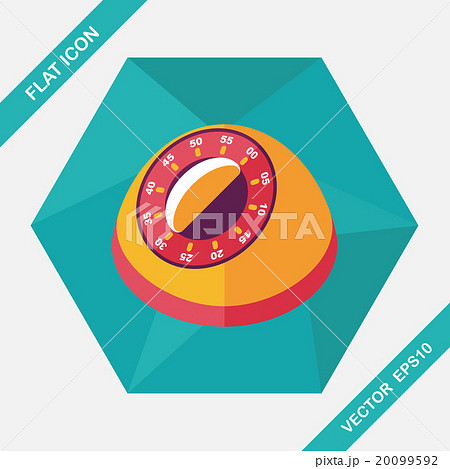 kitchenware timer flat icon with long shadow,eps10 kitchenware timer flat icon with long shadow,eps10 20099592