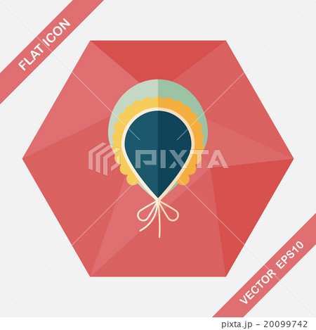 baby scarf flat icon with long shadow,EPS 10 20099742