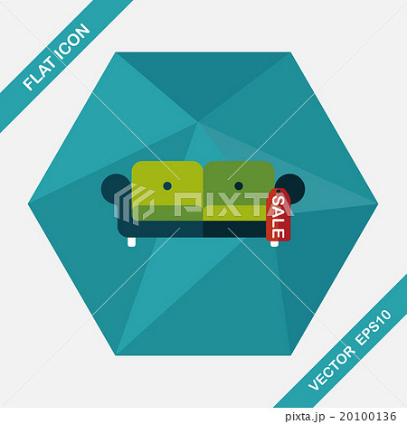 shopping sale sofa flat icon with long shadow,eps10 shopping sale sofa flat icon with long shadow,eps10 20100136